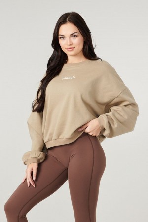 YoungLA W513 , Willow Crewneck Desert Olive | FP0917-625