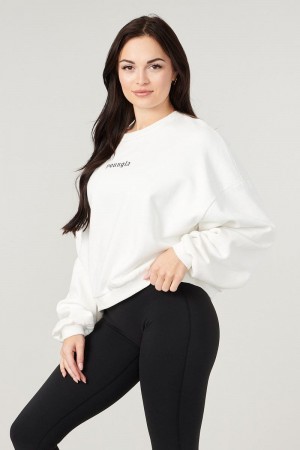 YoungLA W513 , Willow Crewneck White | JM1047-893