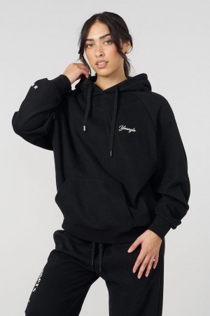 YoungLA W516 Revolve Hoodie Black | TA2791-430