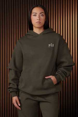 YoungLA W520 , Urban Layer Hoodie Forest Night | EW2783-540