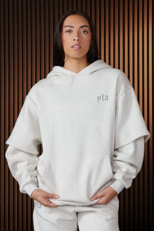 YoungLA W520 , Urban Layer Hoodie Marble | ZD6084-721