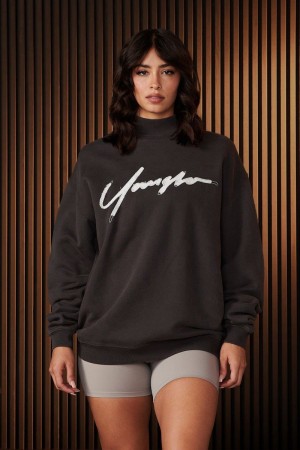 YoungLA W521 , Urban Crewneck Eclipse Wash | QX5780-164