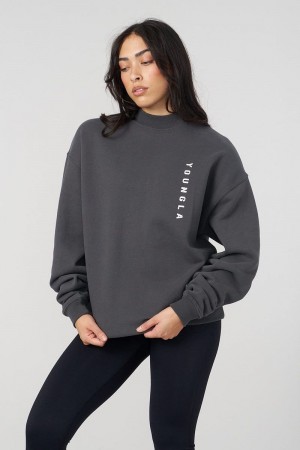 YoungLA W539 Eternal Crewneck Charcoal | PG2109-453