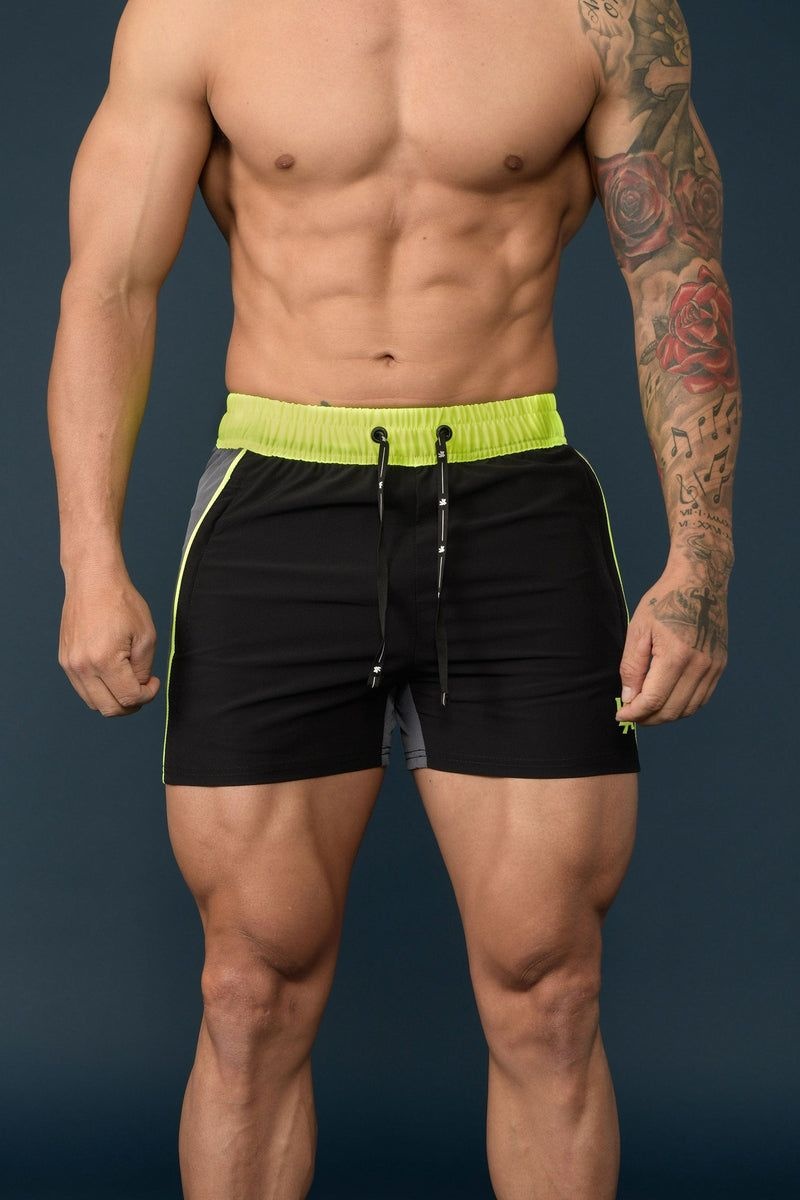 YoungLA 101 Bodybuilding Short Shorts All Black | WB3546-927