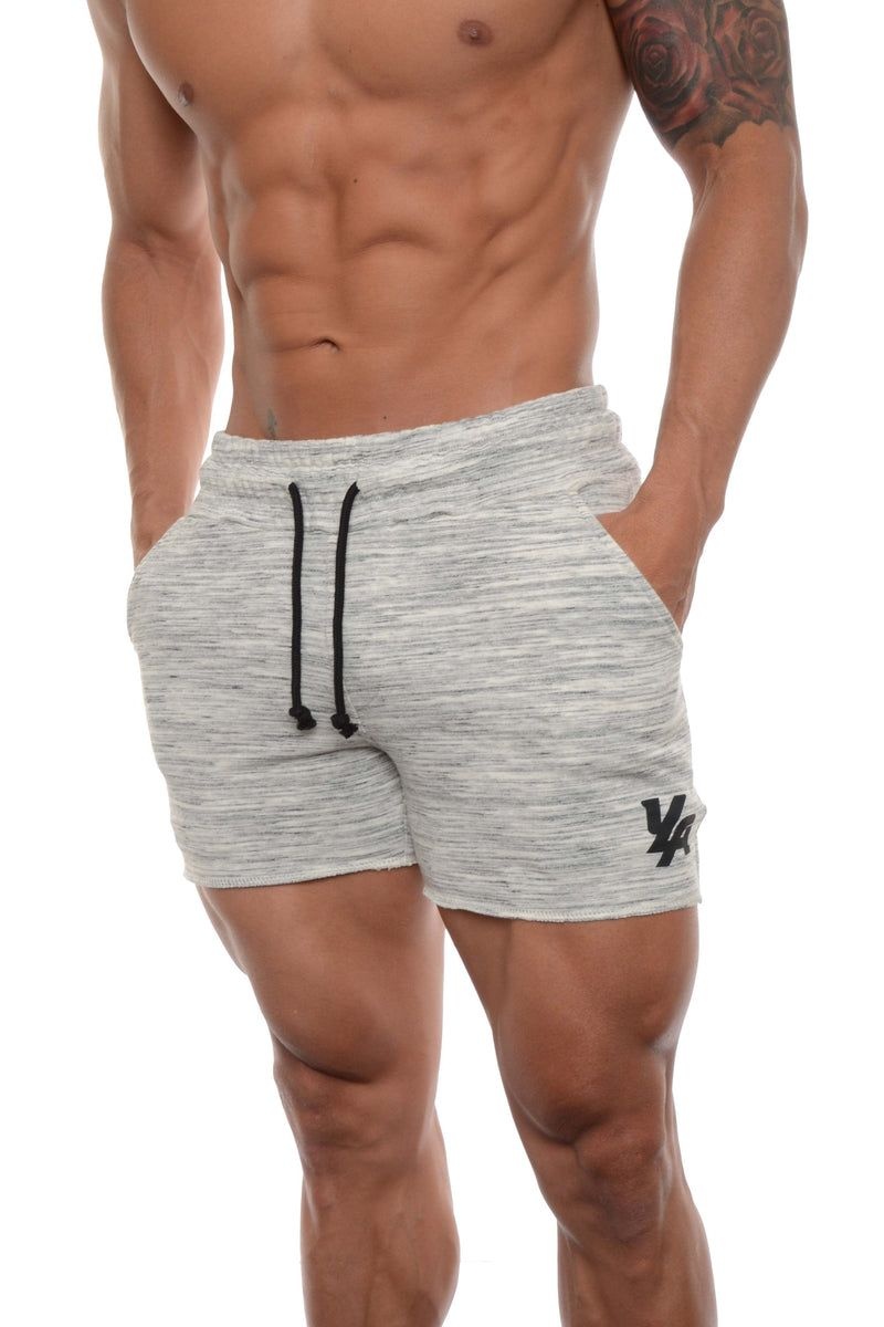 YoungLA 102 Bodybuilding French Terry Shorts Marble | BF0837-415