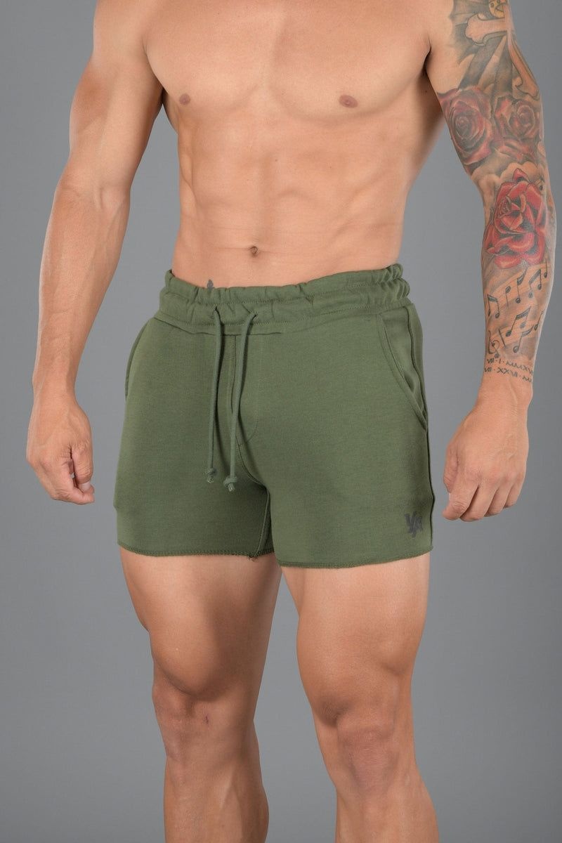 YoungLA 102 Bodybuilding French Terry Shorts Green | BS6513-094