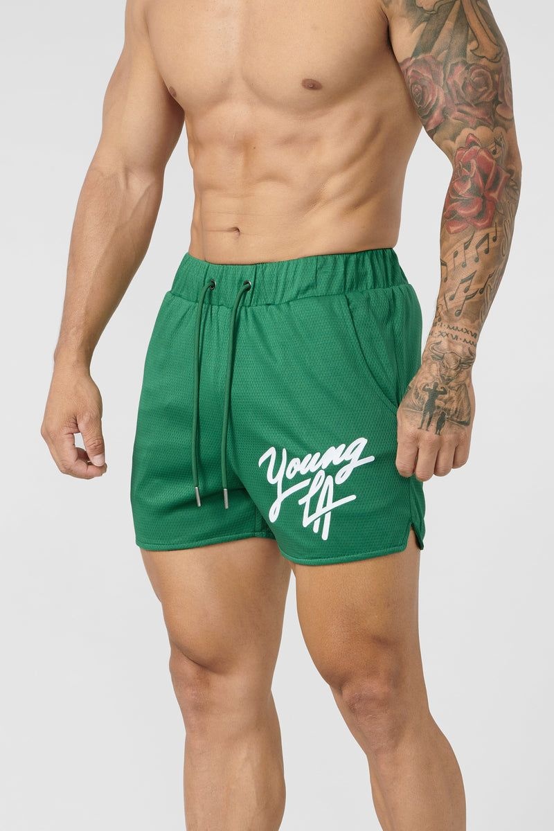 YoungLA 104 Legacy Shorts Green | MH1786-403