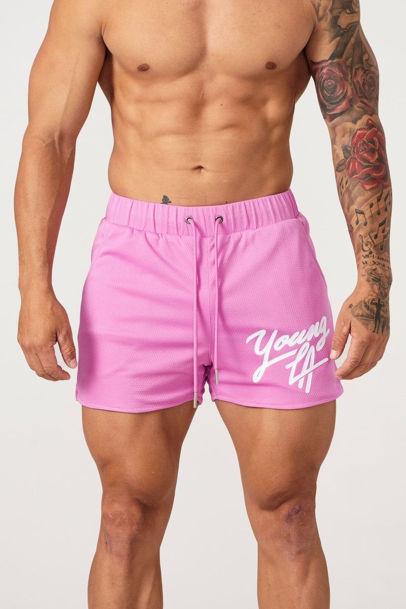 YoungLA 104 Legacy Shorts Hot Pink | RX6749-130