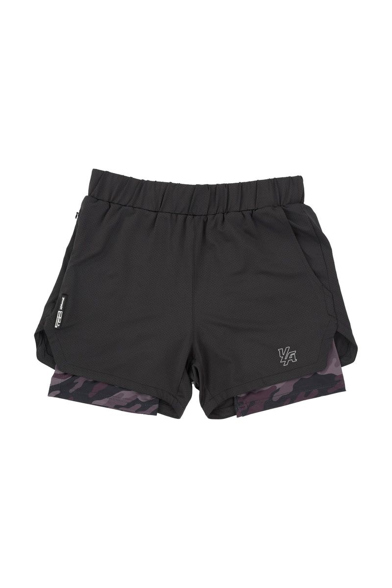 YoungLA 105 Compression Shorts 2.0 Grey Camo / White | BG9027-316