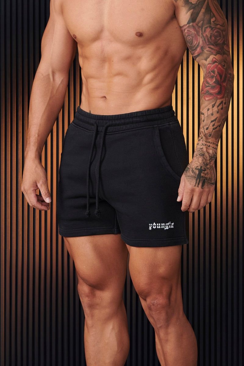 YoungLA 107 , Chrome Shorts Black Wash | GP9182-750