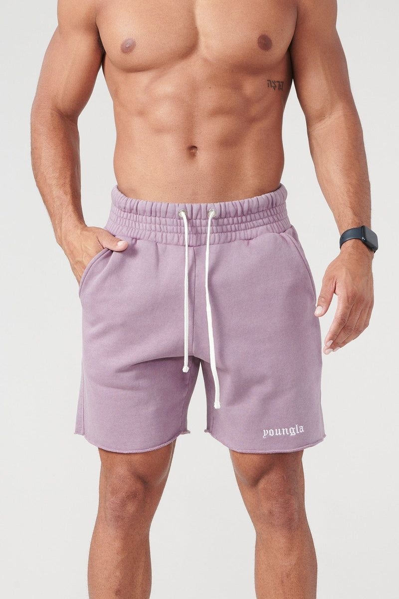 YoungLA 110 San Diego Terry Shorts Lavender Wash | FA9415-768