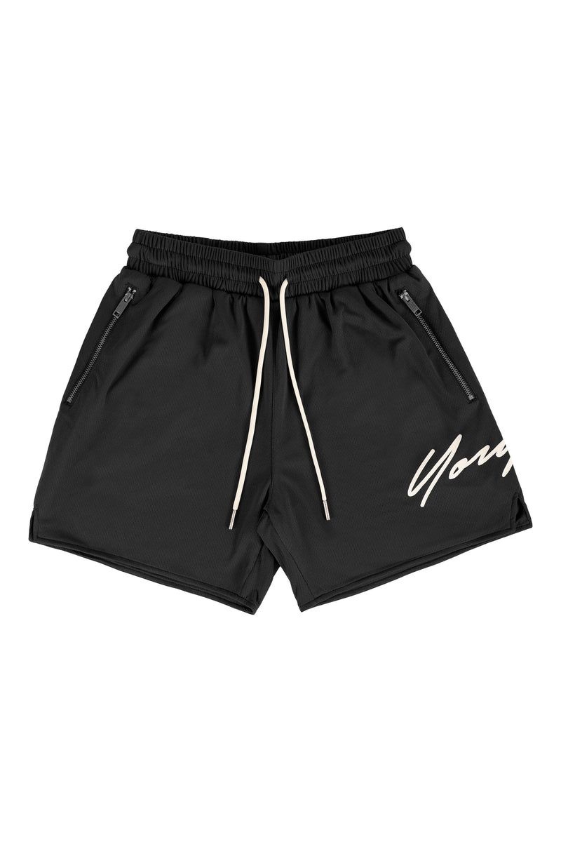 YoungLA 115 Signature Shorts Black | YI9681-245