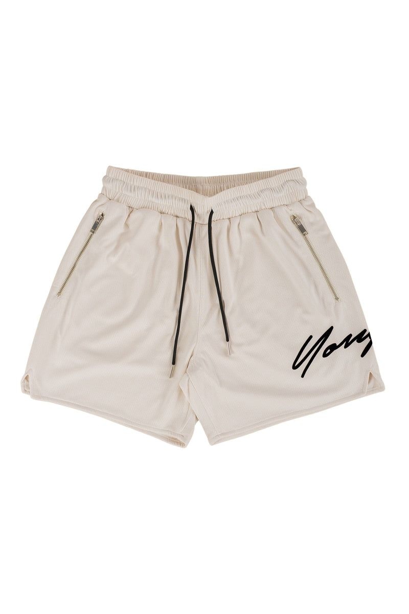 YoungLA 115 Signature Shorts Off-White | AK2531-687