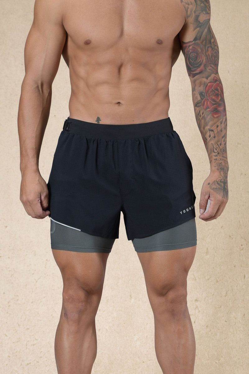 YoungLA 124 , 6am Compression Shorts Black | LO4257-368