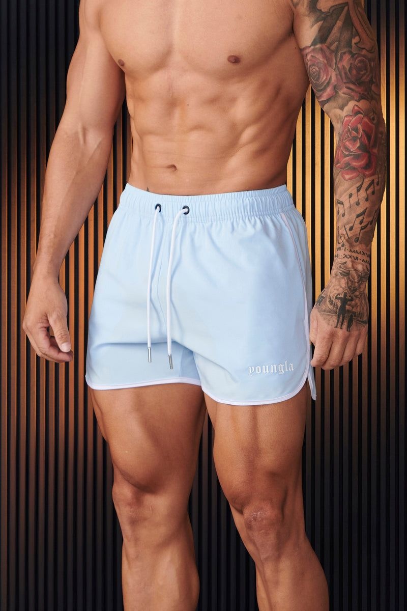 YoungLA 125 , Olympic Shorts Carolina Blue | AE5146-873