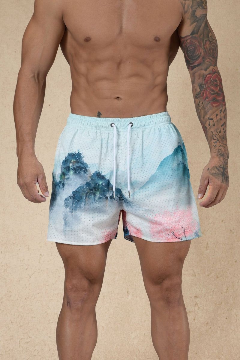 YoungLA 135 House Party Shorts Spring Scenery | IJ3897-056