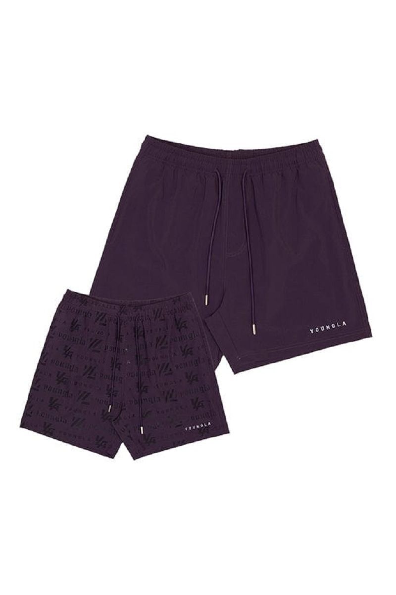 YoungLA 136 , Reveal Swim Shorts Purple | HT6274-395