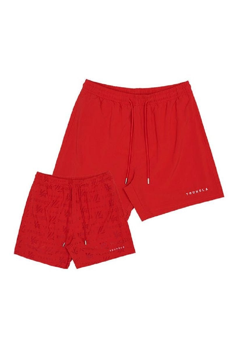 YoungLA 136 , Reveal Swim Shorts Red | PY4306-275