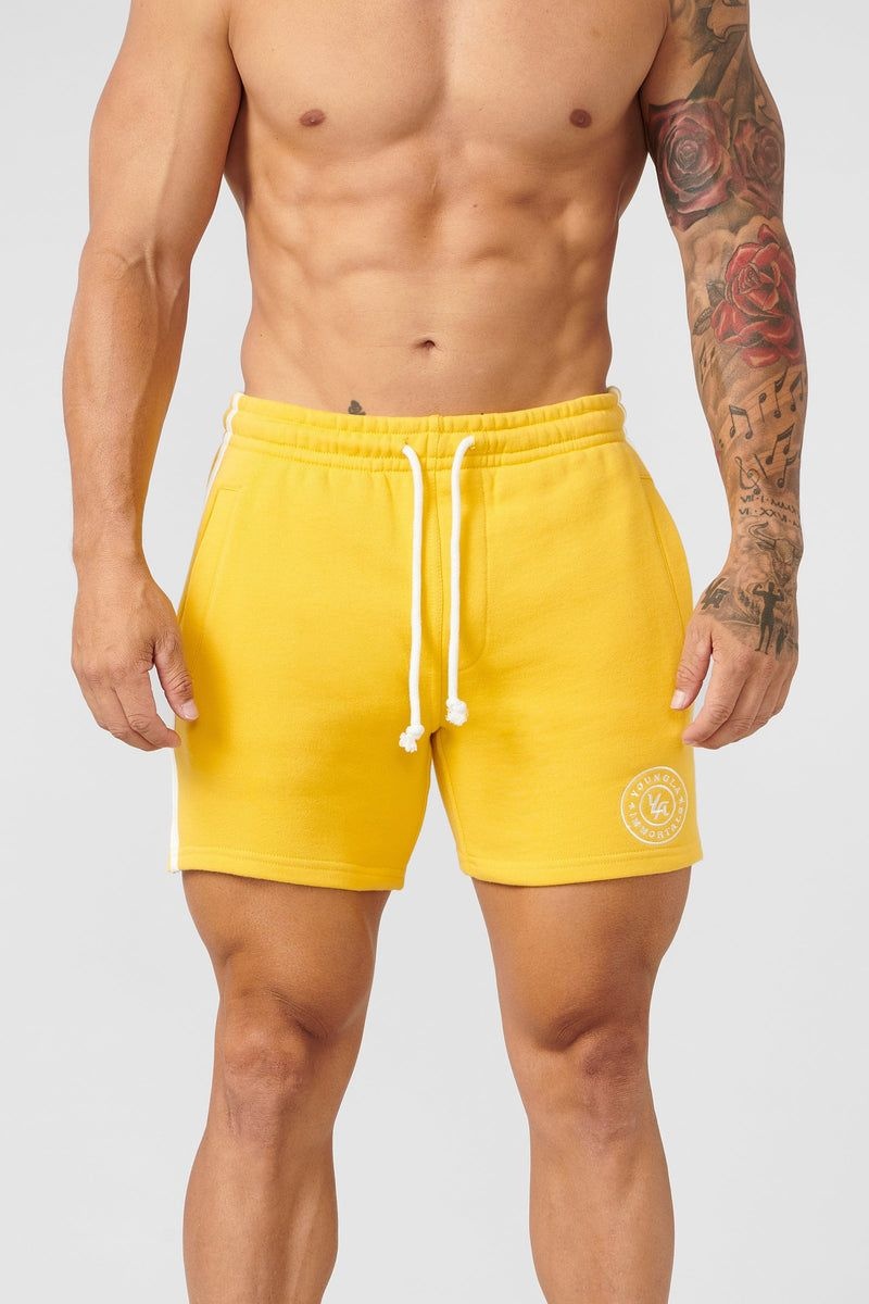 YoungLA 137 , Golden Era Bodybuilding Shorts Black | ZE2074-319