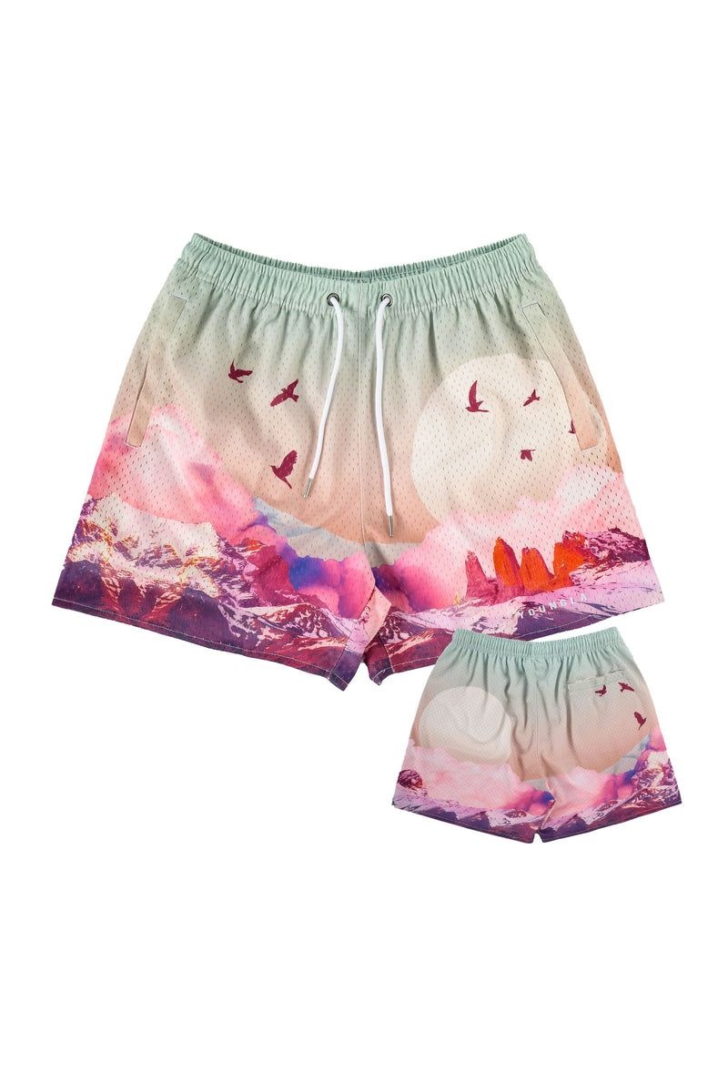 YoungLA 141 The Block Party Shorts Sedona Sunrise | YI9452-367