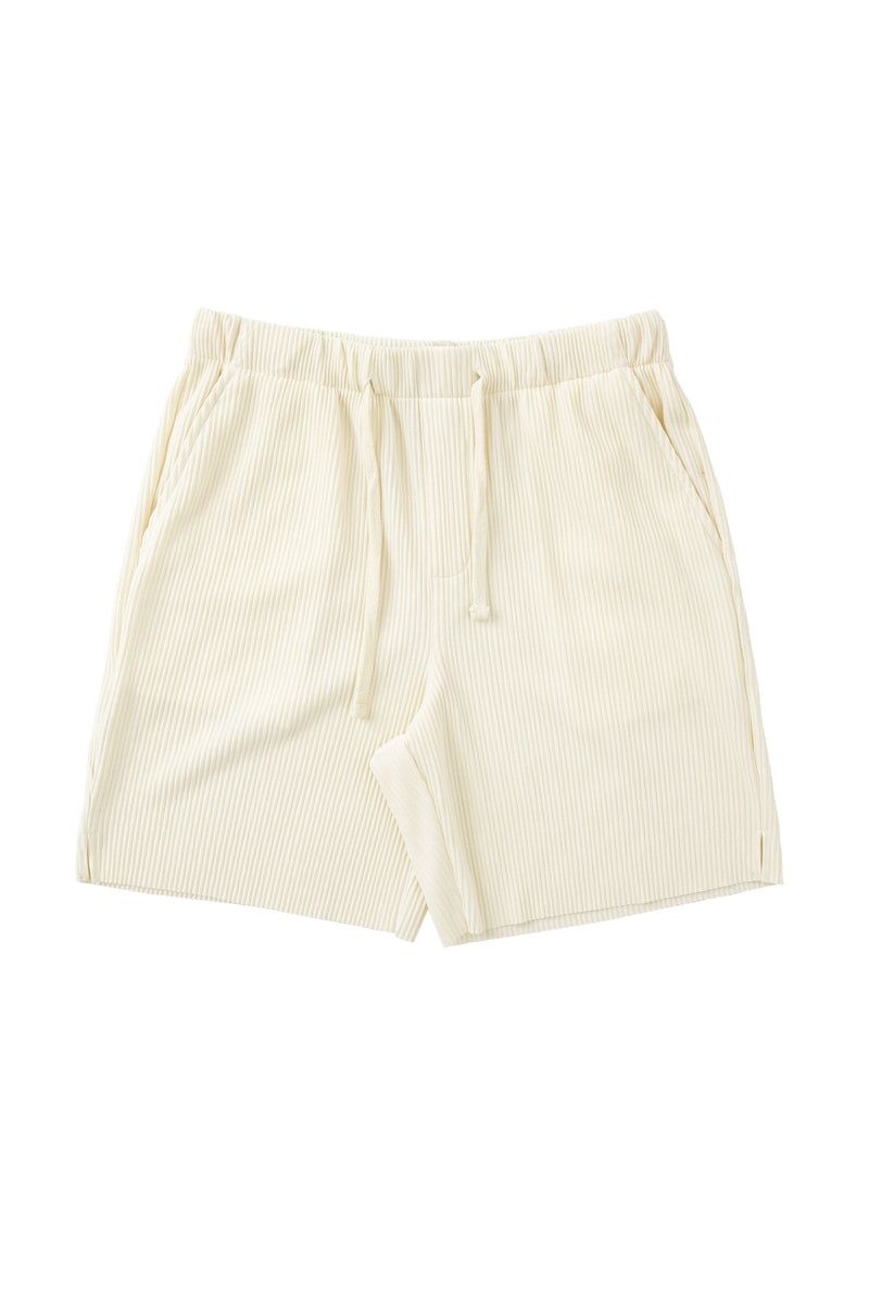 YoungLA 148 Pleated Festival Shorts Cream | BW1739-502