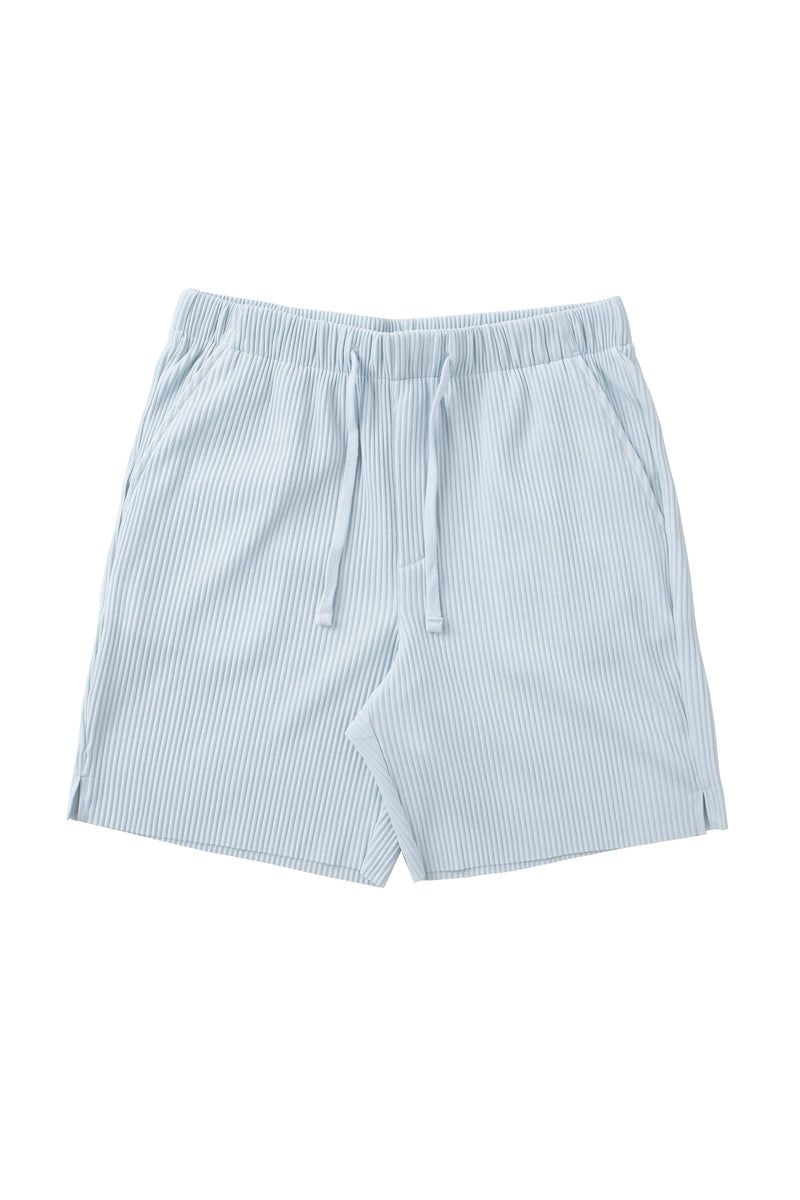 YoungLA 148 Pleated Festival Shorts Light Blue | OW8156-397