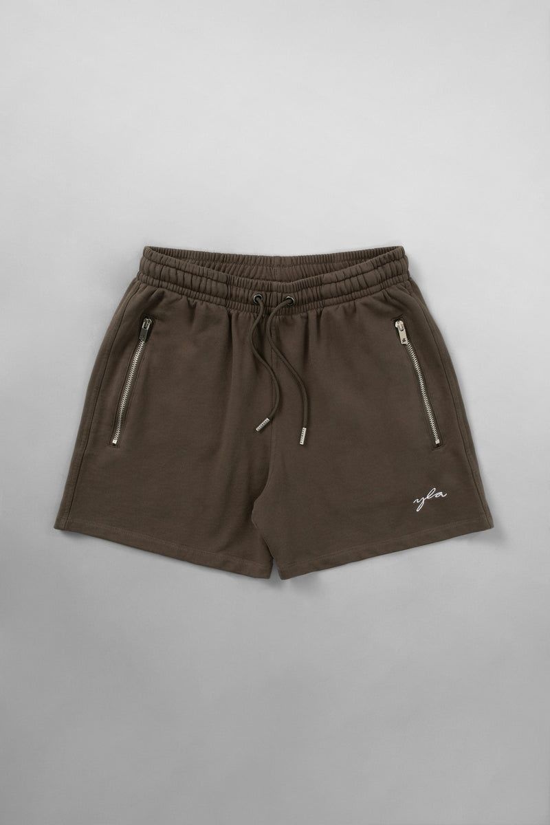 YoungLA 149 Phantom Shorts Brown Wash | YU0856-974