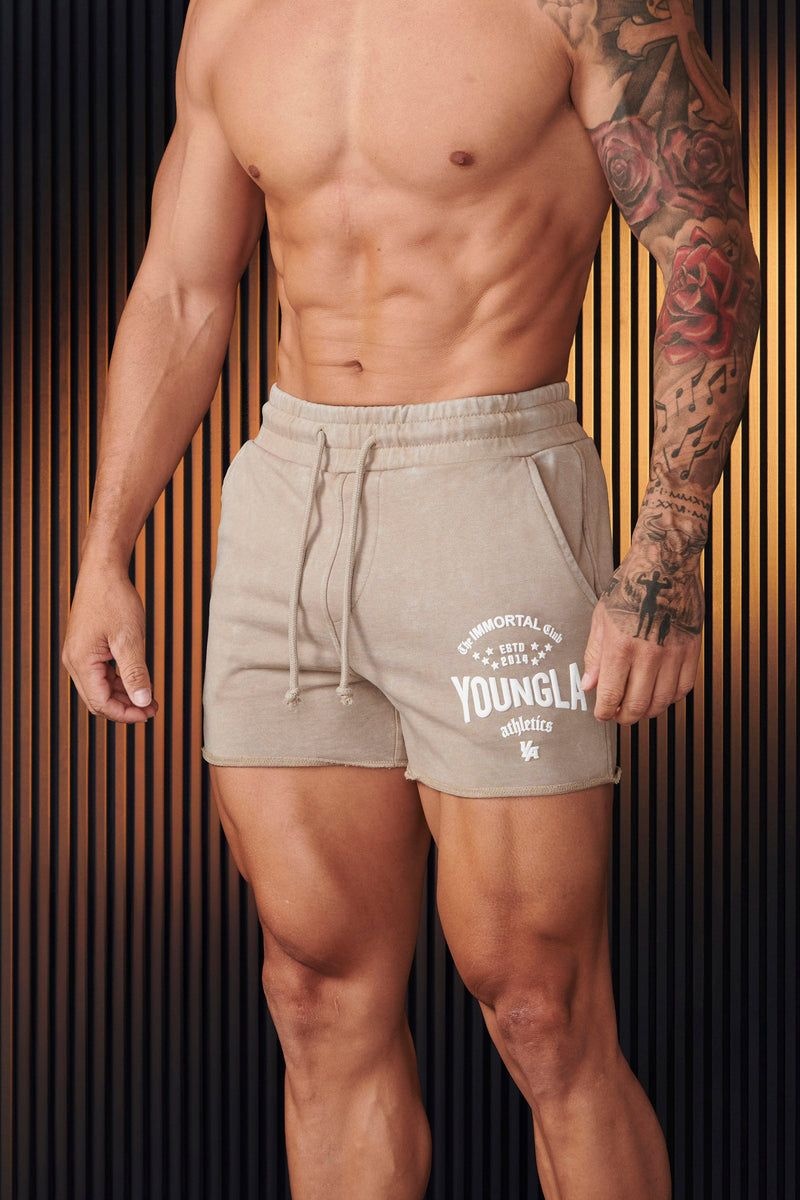 YoungLA 152 , Immortal Shorts Beige Wash | DZ7596-024