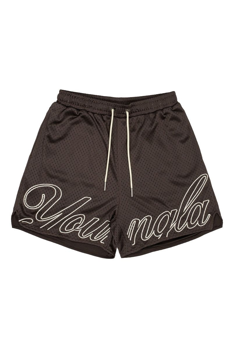 YoungLA 155 Championship Shorts Black | OK4583-219