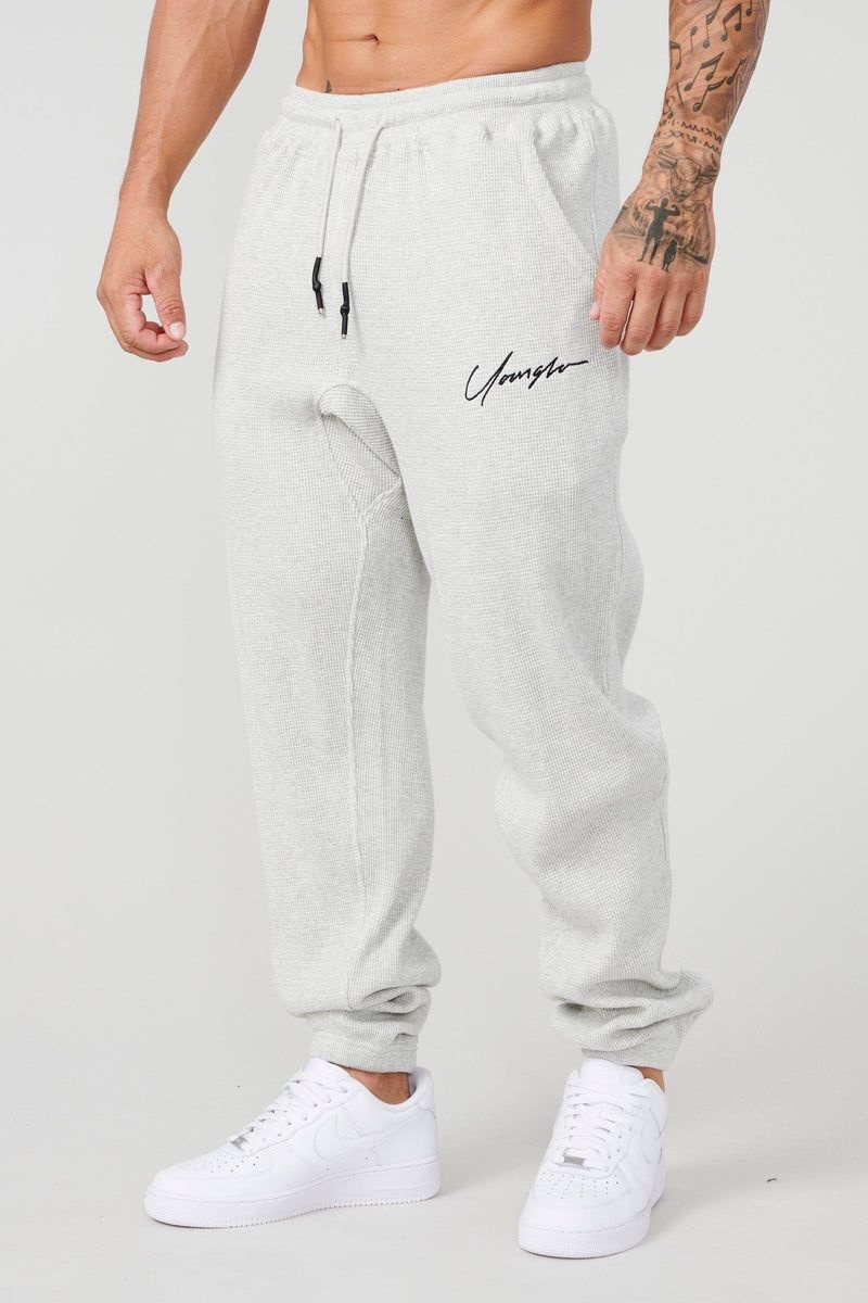 YoungLA 207 Cozy Thermal Joggers Oatmeal | RD4290-168