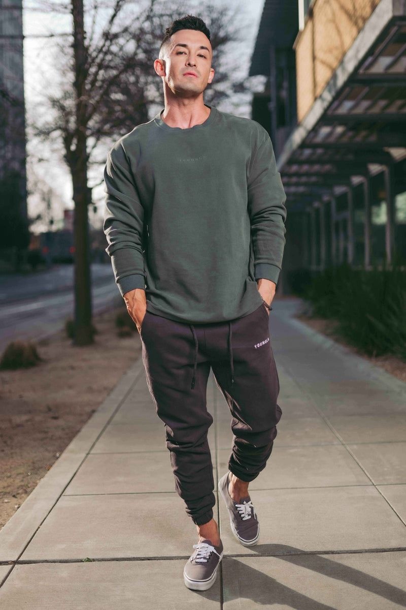 YoungLA 210 Kick-Back Joggers Black | TY3169-472