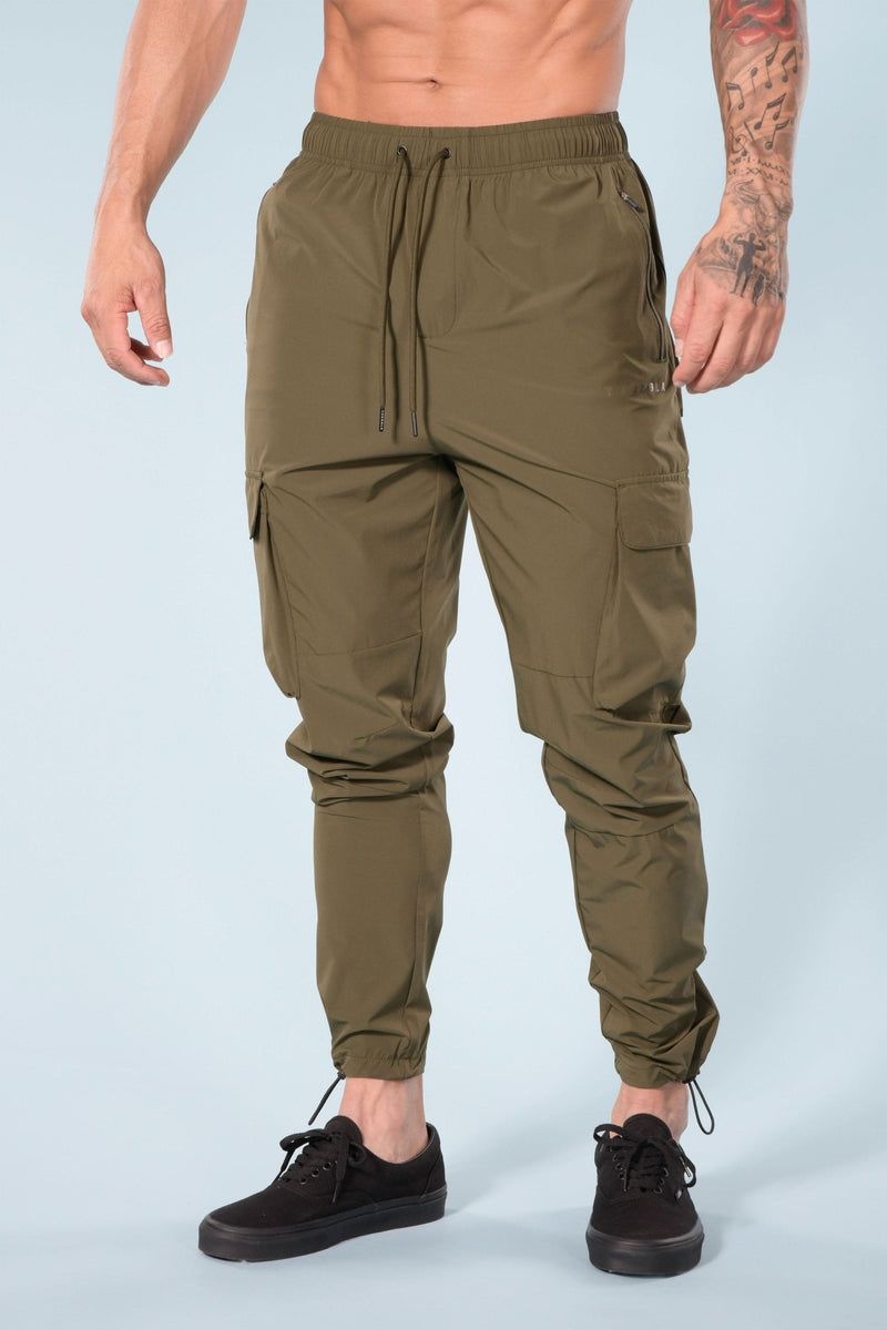 YoungLA 218 Travel Cargo Joggers Black | OR9067-852