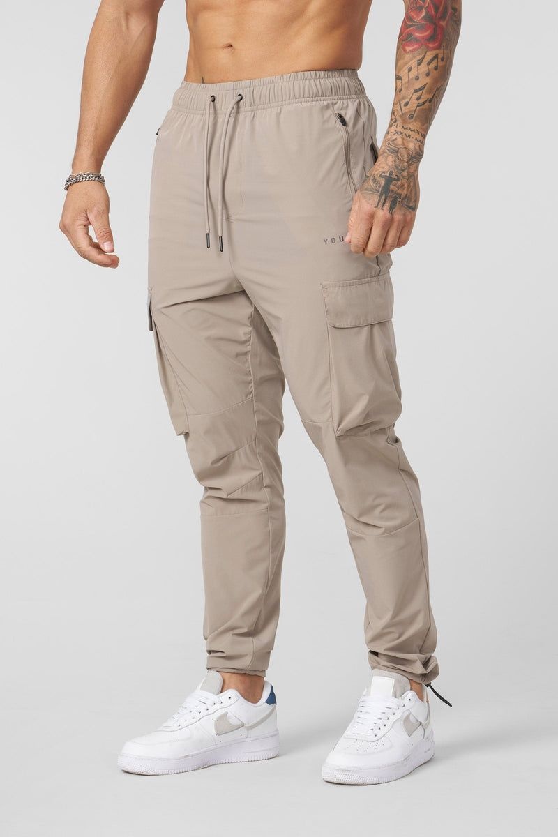 YoungLA 218 Travel Cargo Joggers Brown | HR8479-350