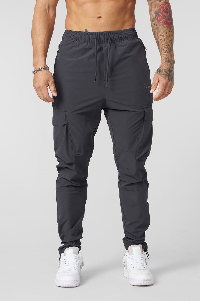 YoungLA 218 Travel Cargo Joggers Brown | HR8479-350