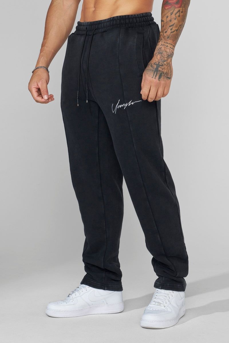 YoungLA 229 , Frontline Sweat Pants Black Wash | HZ7681-905