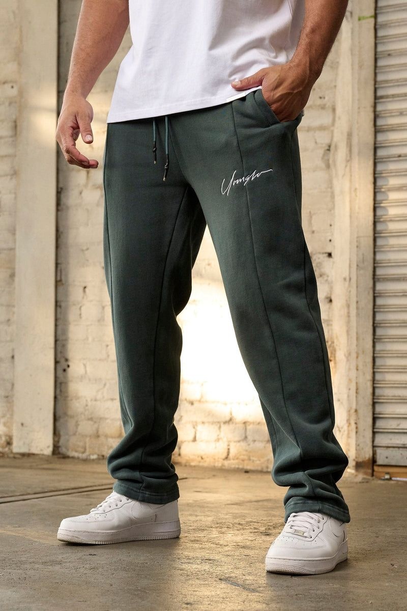 YoungLA 229 , Frontline Sweat Pants Black Wash | HZ7681-905