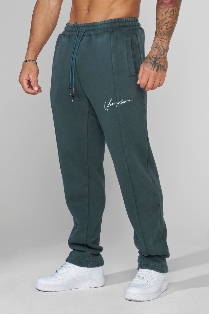 YoungLA 229 , Frontline Sweat Pants Teal Wash | FM3496-508