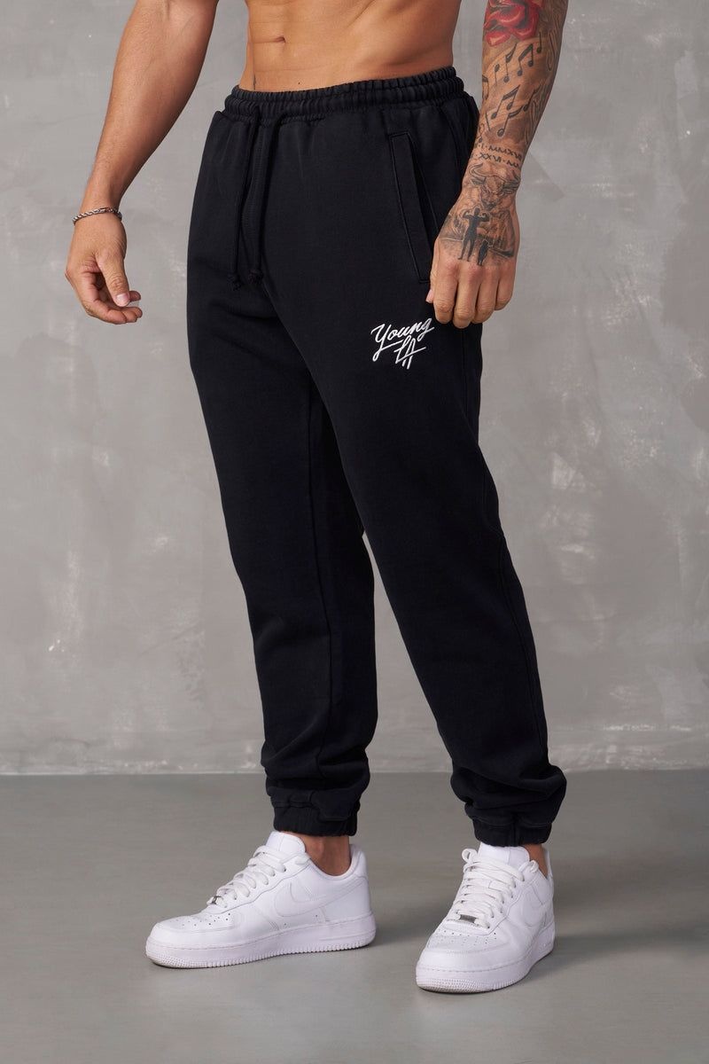 YoungLA 232 , Legacy Joggers Black Wash | DE2546-809