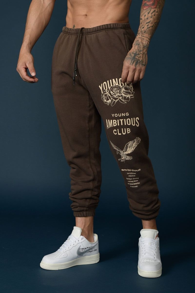 YoungLA 233 The Immortal Joggers Brown Washed | SE0541-679