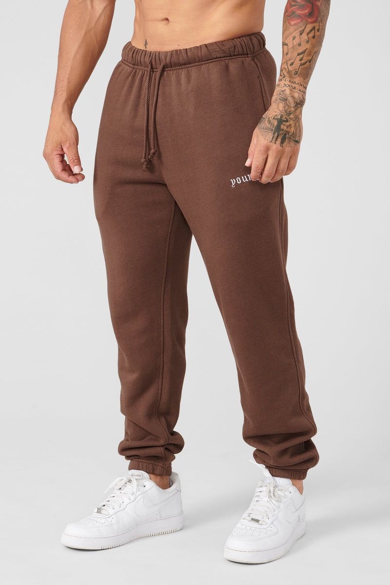 YoungLA 239 Earthy Collection , Joggers Black | TV0124-863