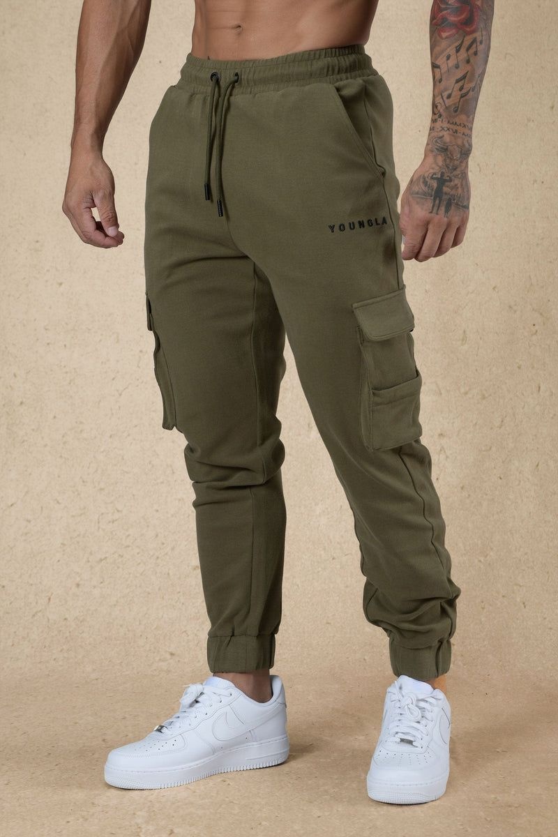 YoungLA 240 Cloud Rambo Joggers Olive | GQ7512-394