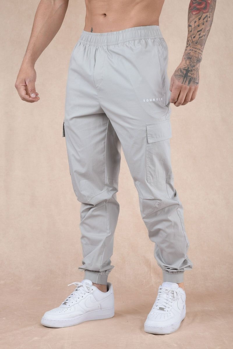 YoungLA 242 Commuter Joggers Light Grey | TE4861-057