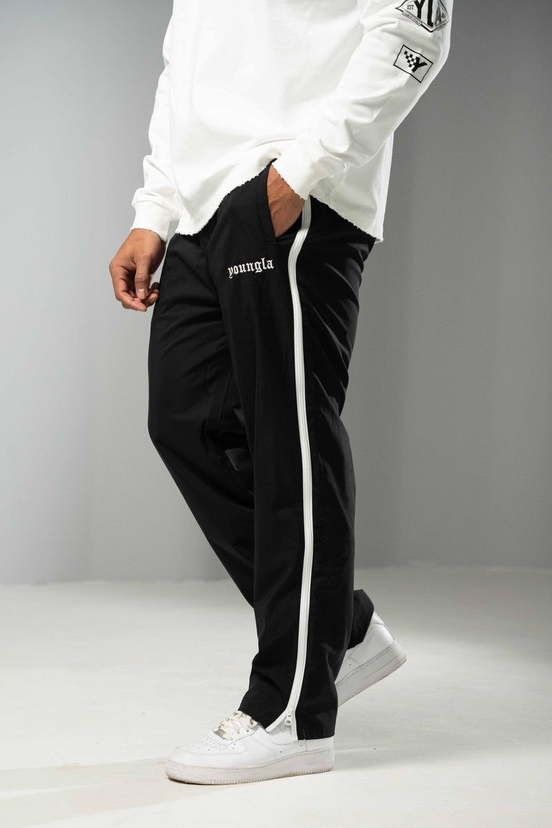 YoungLA 246 , Side Zipper Joggers Black | IV9765-803