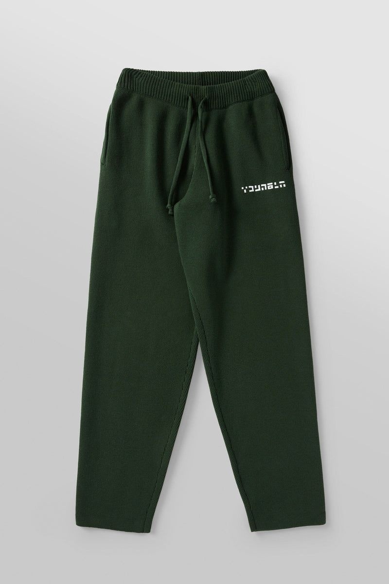 YoungLA 255 , Knitted Joggers Jungle Green | GU7321-589