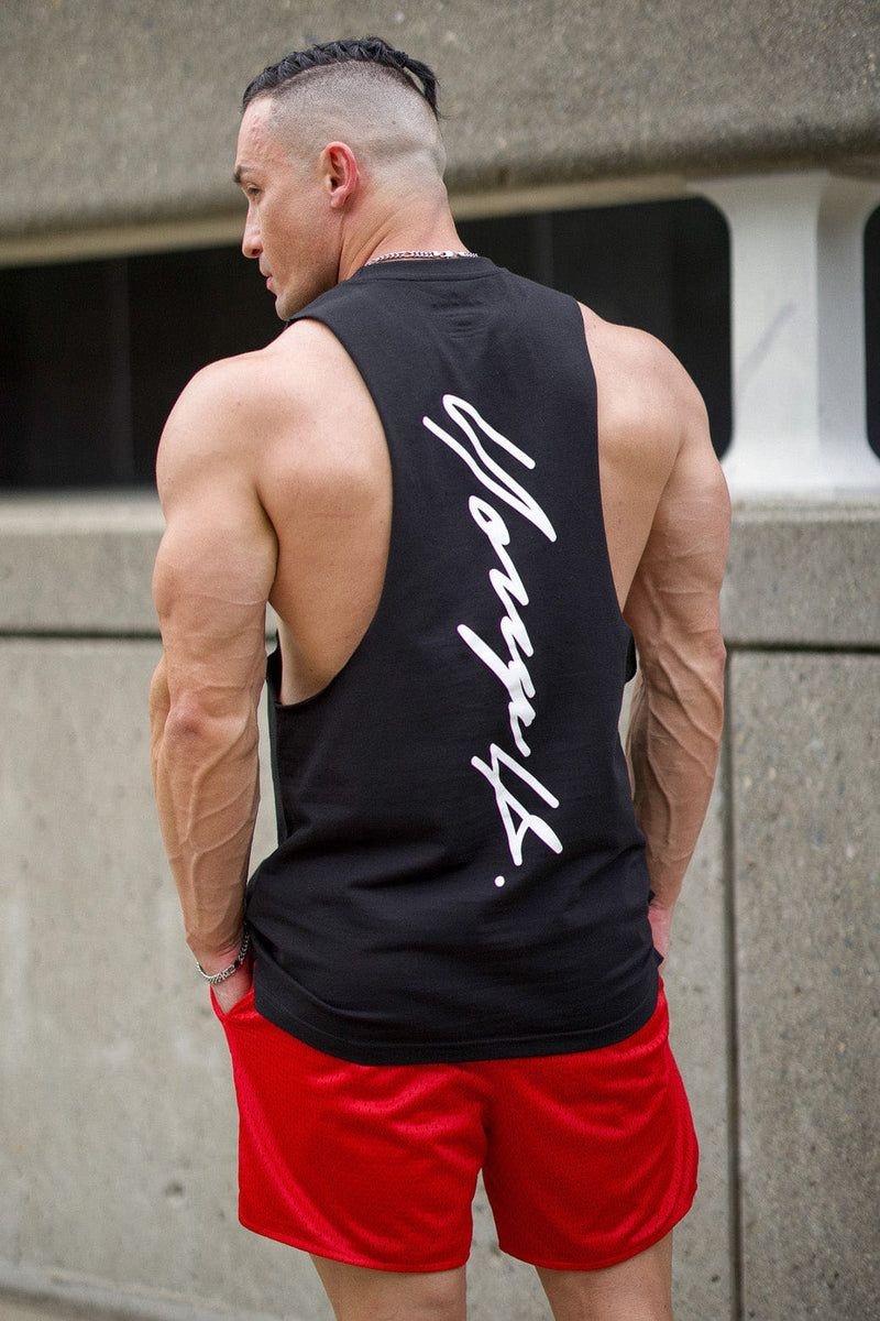 YoungLA 323 Autograph Delt Tanks Black | OD4619-078