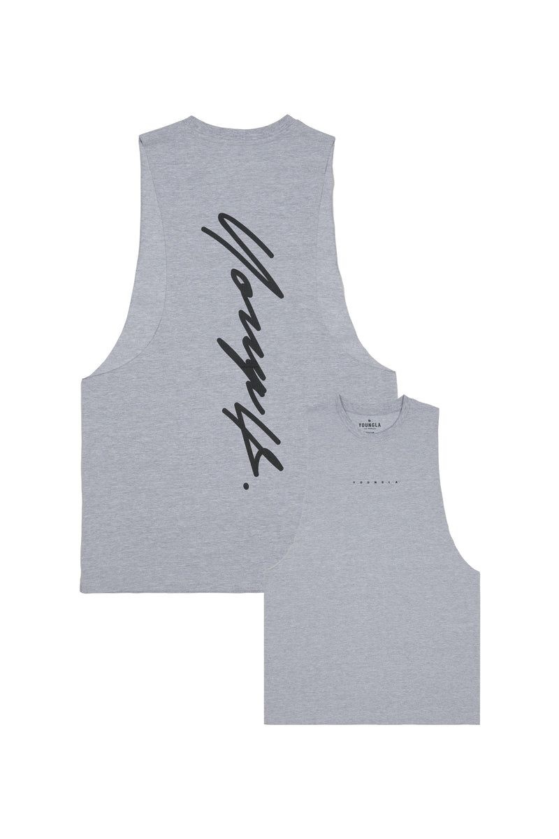 YoungLA 323 Autograph Delt Tanks Black | OD4619-078