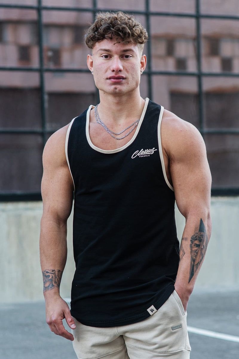 YoungLA 324 Classics Stringer Tank Black | IZ0796-435