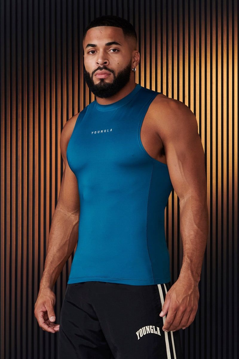 YoungLA 341 , Blitz Compression Tanks Teal | TZ2809-175