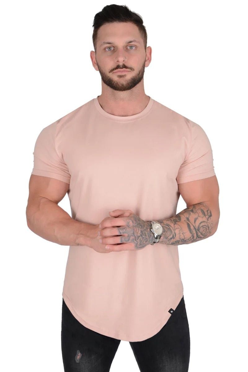 YoungLA 402 Perfect Shirt , Scallop Bottom Salmon | OI7820-391