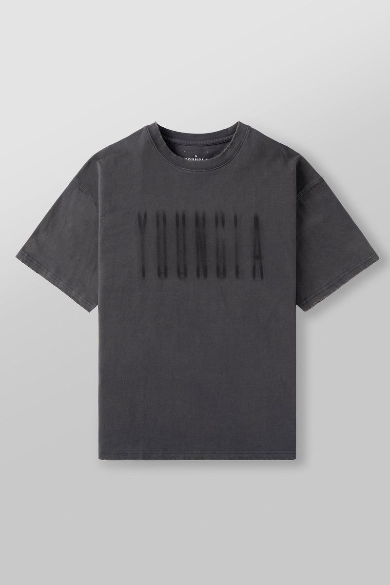 YoungLA 4075 , Blurry Heavyweight Shirt Black Wash | LP5386-710